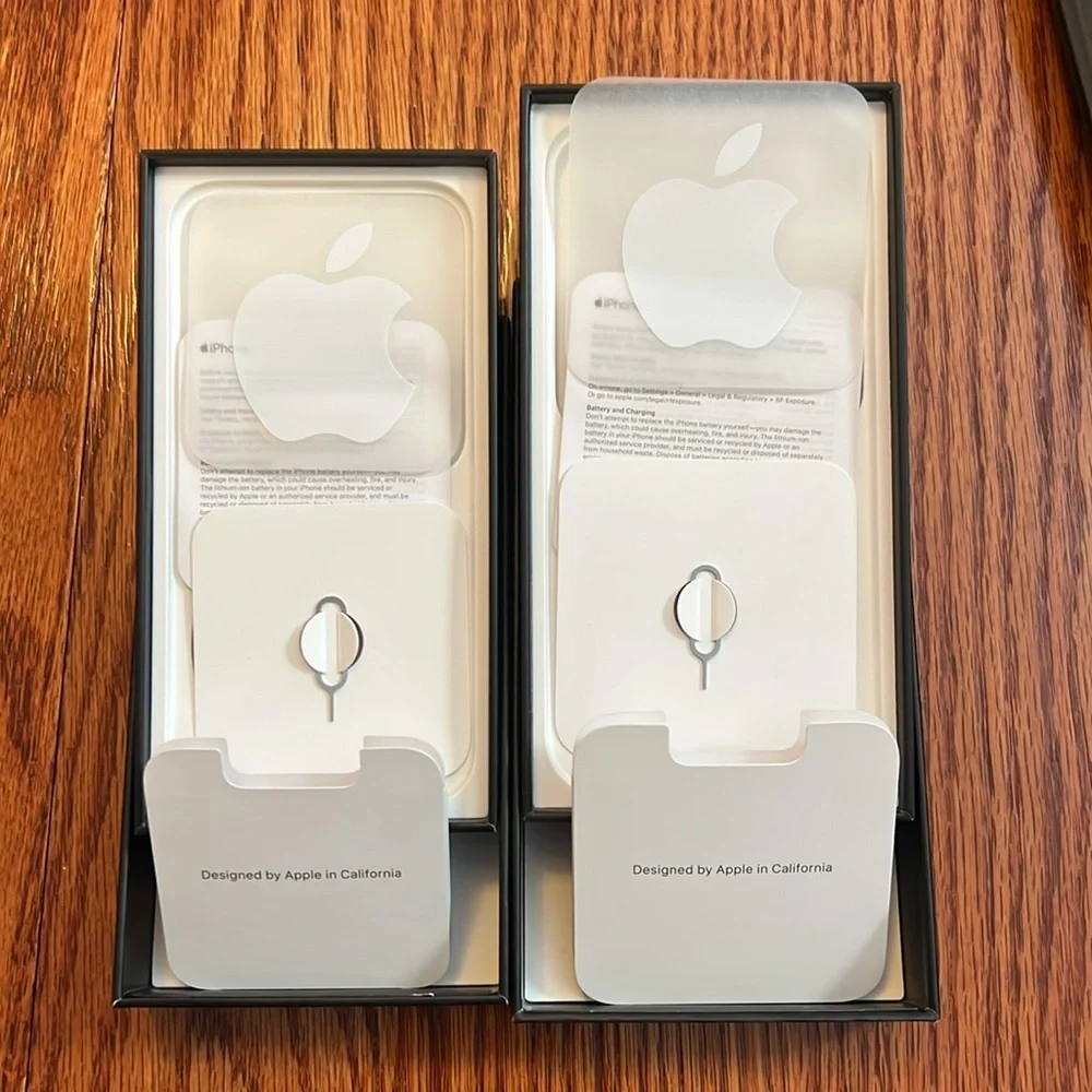 Apple iPhone 13 Pro and Pro Max Empty Boxes